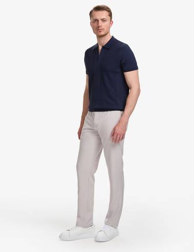 Gri Ex. Slim Fit Beli Kordonlu Pantolon
