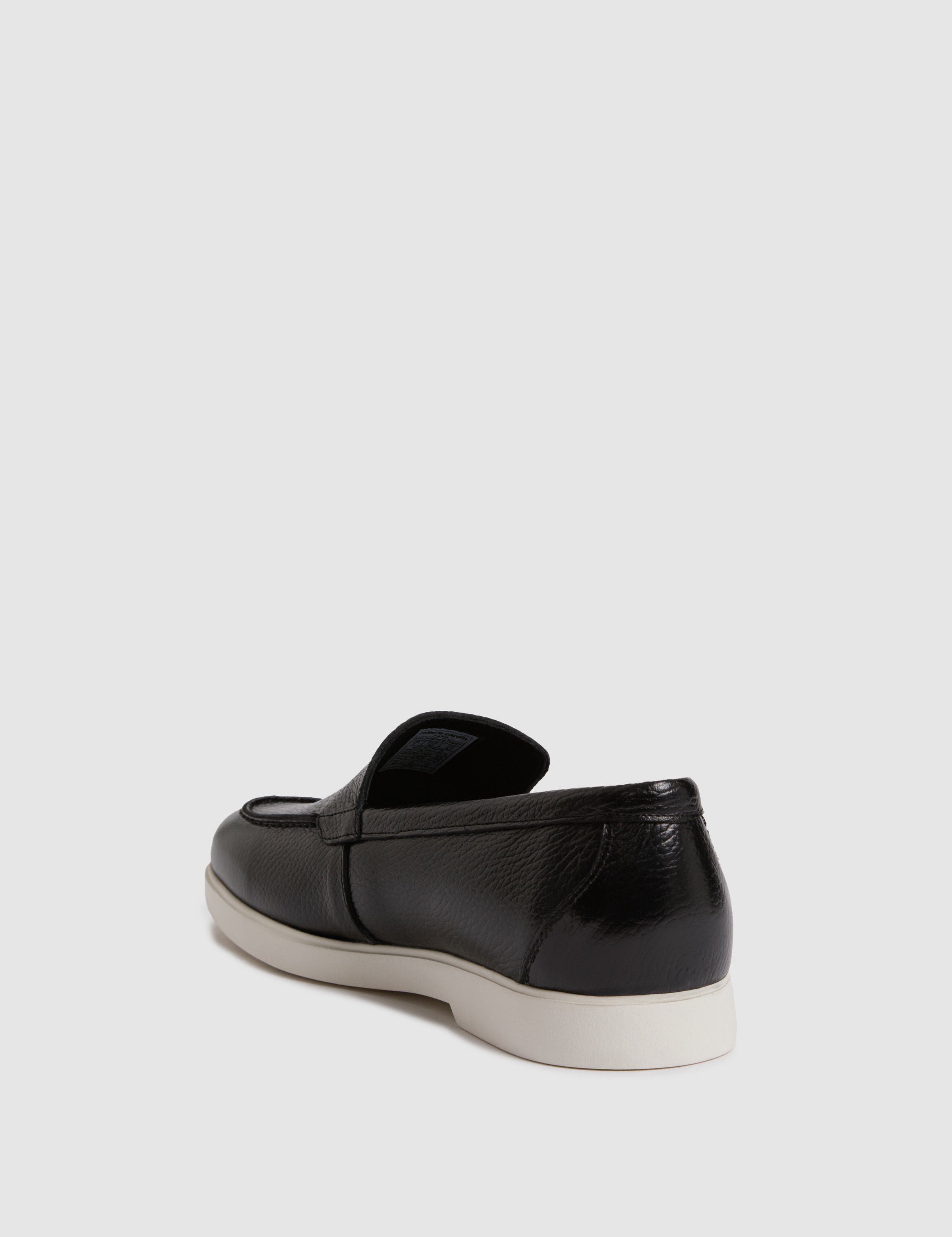 Siyah %100 Deri Eva Taban Loafer Ayakkabı - Image 6