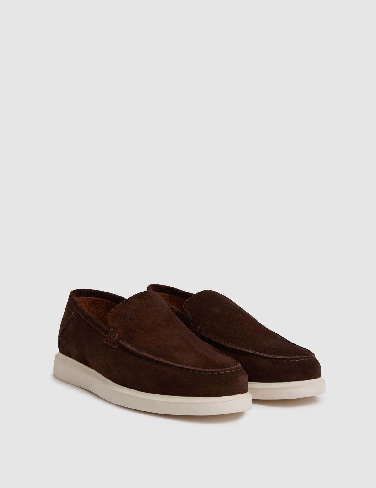 Kahverengi Süet Loafer Ayakkabı