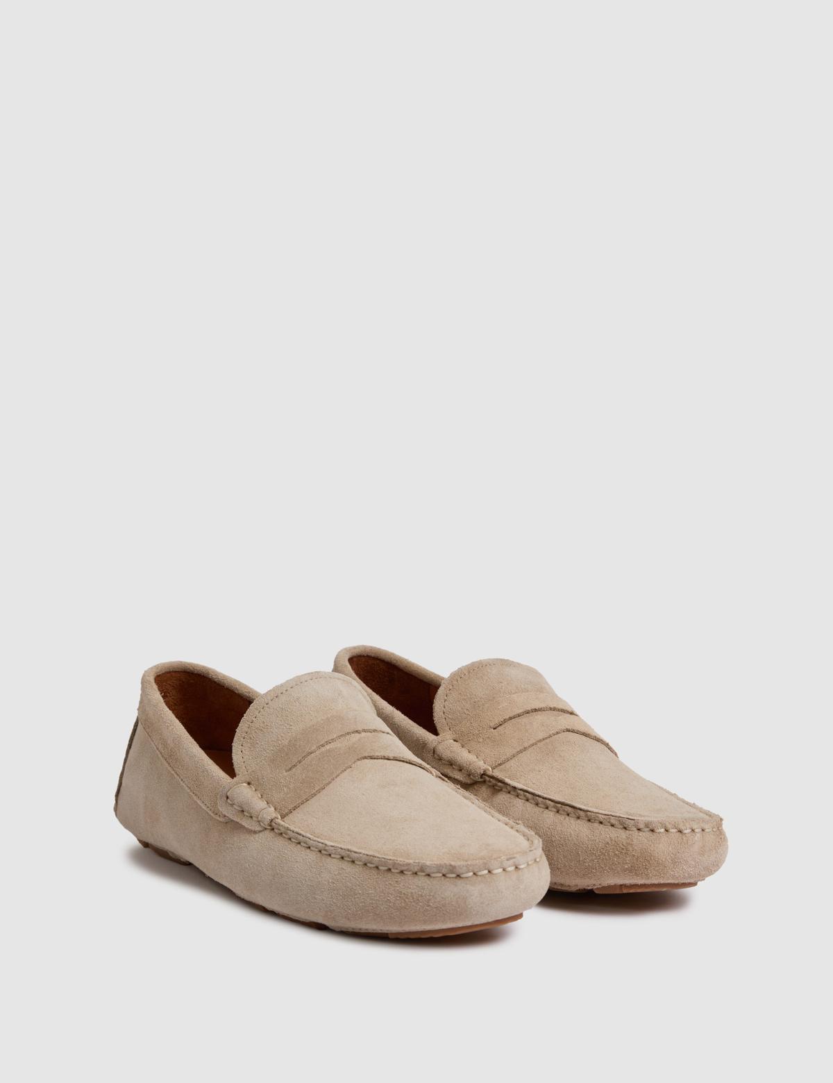 Bej Loafer Ayakkabı