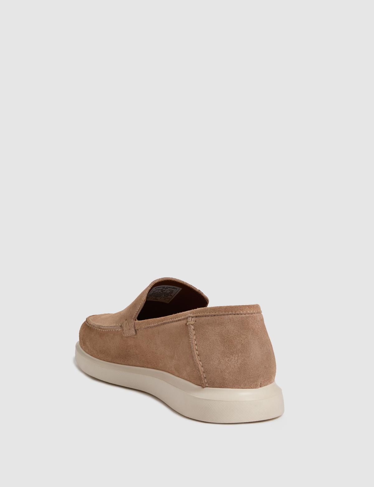 Bej Süet Loafer Ayakkabı - 50323962019