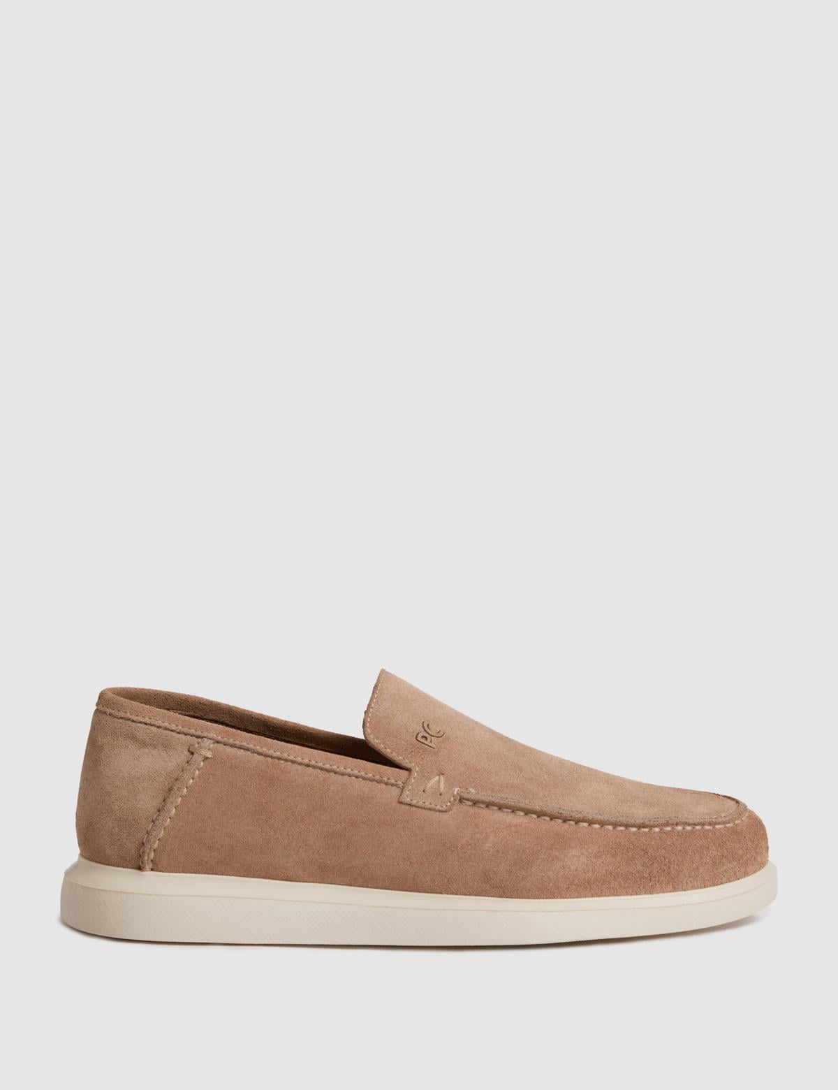 Bej Süet Loafer Ayakkabı - 50323962019