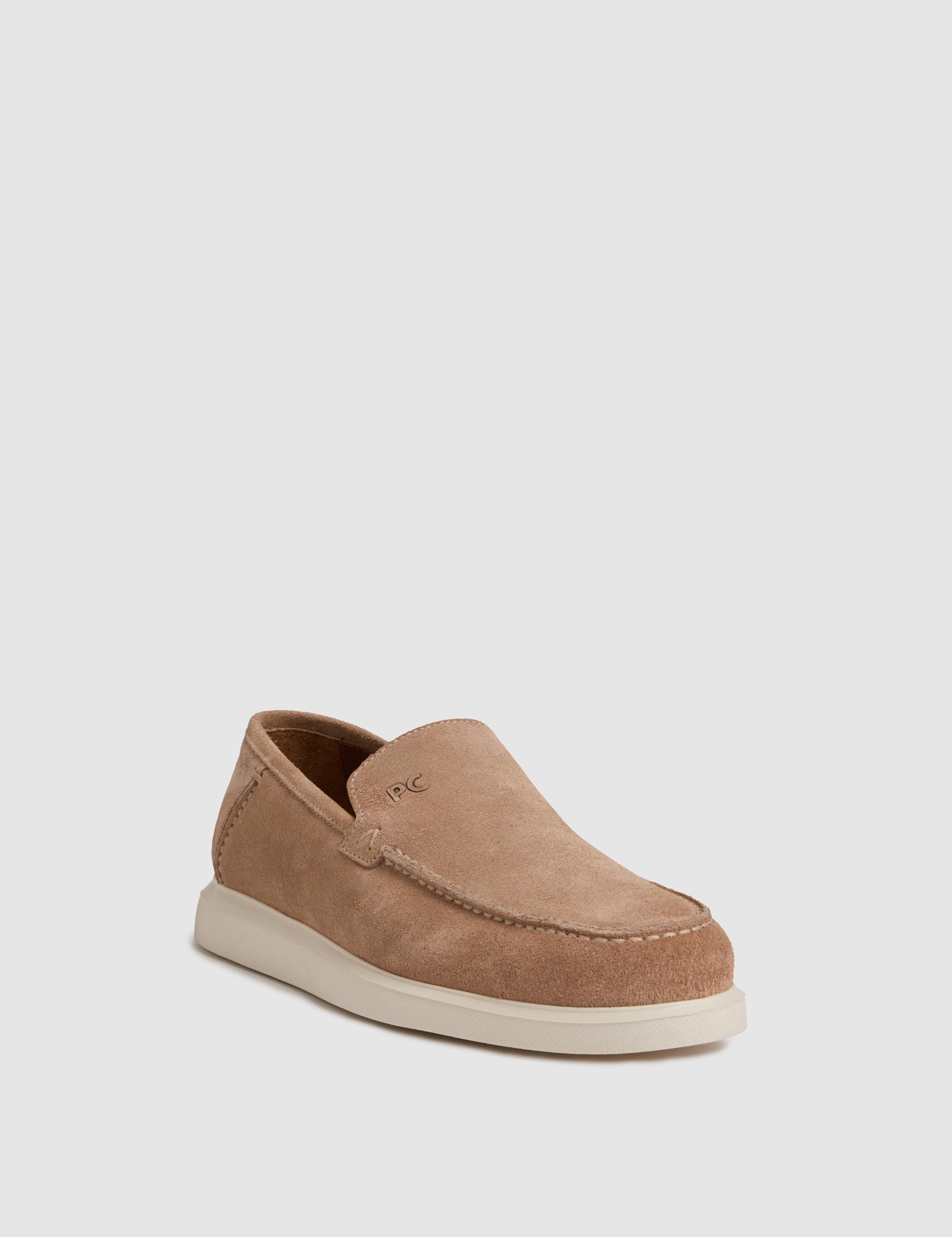 Bej Süet Loafer Ayakkabı