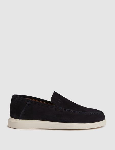 Lacivert Süet Loafer Ayakkabı - 50323962010