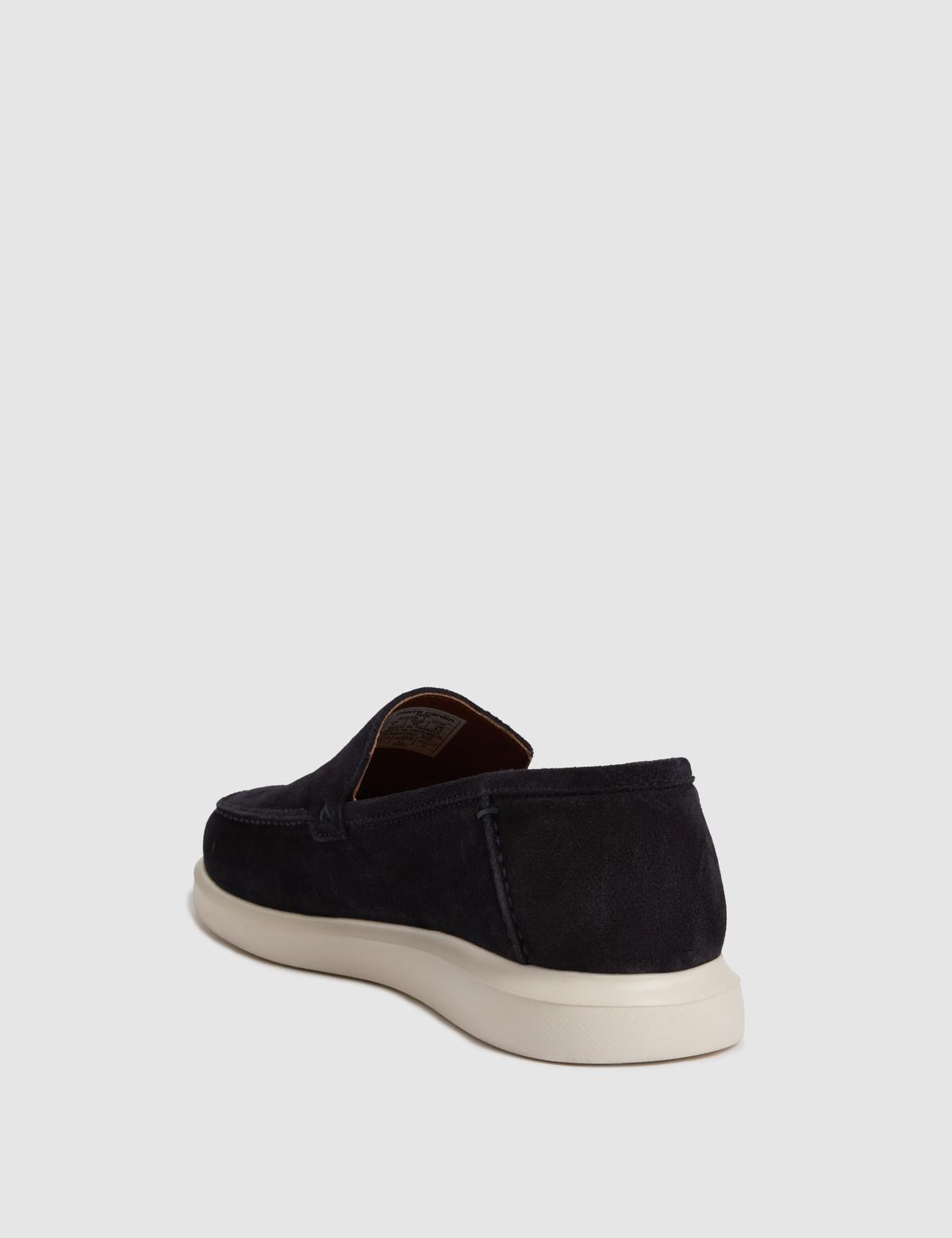 Lacivert Süet Loafer Ayakkabı - 50323962010