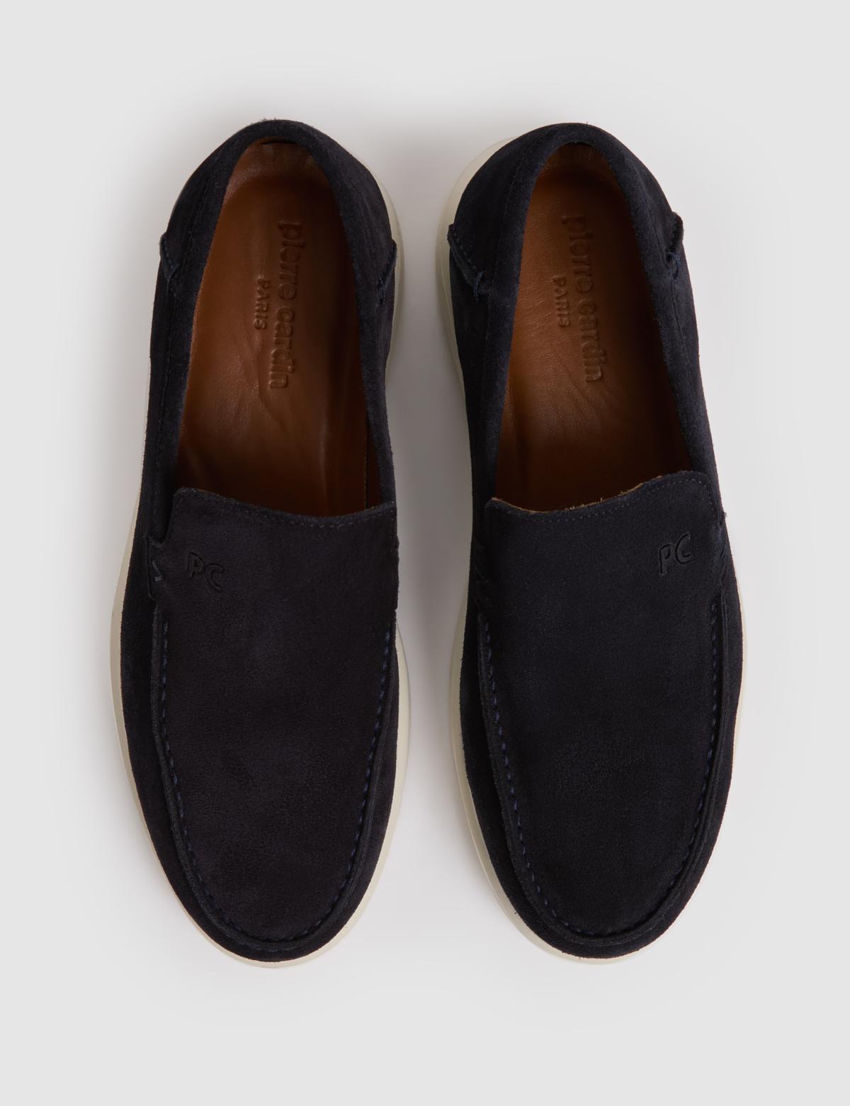 Lacivert Süet Loafer Ayakkabı - 50323962010