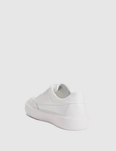 Beyaz %100 Deri Eva Taban Sneaker
