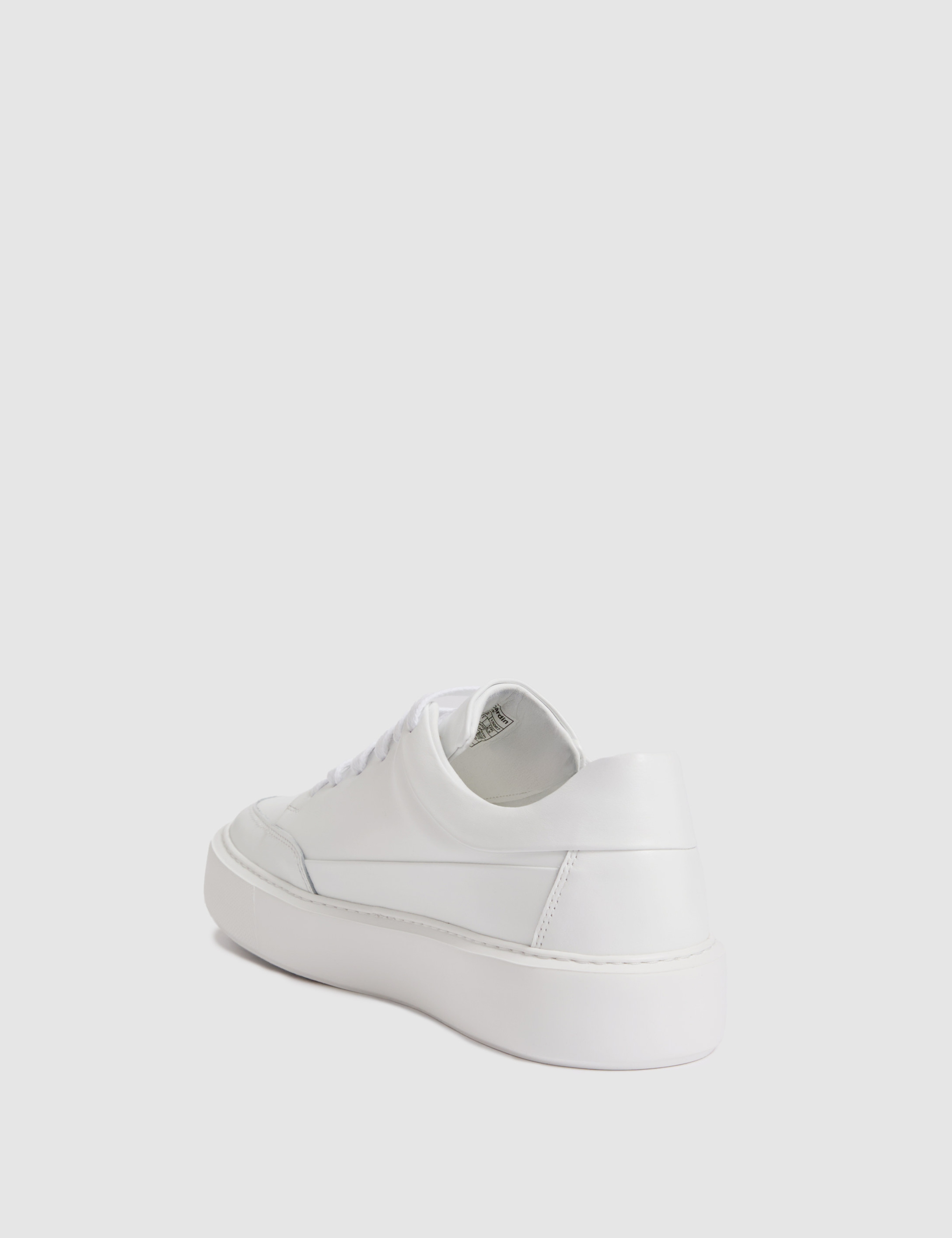 Beyaz %100 Deri Eva Taban Sneaker