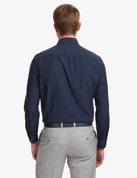 Lacivert Regular Fit Uzun Kollu Basic Gömlek - 50325337042