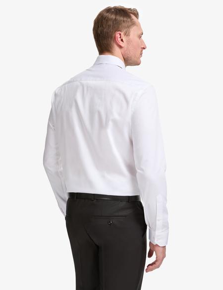 Beyaz İtalyan Yaka Slim Fit Basic Gömlek - 50325328014