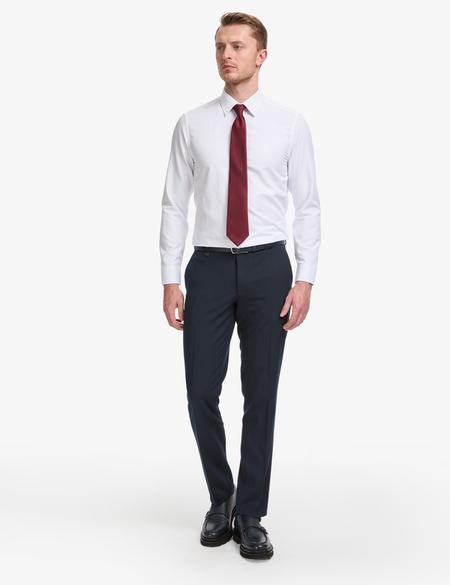 Beyaz Slim Fit Uzun Kollu Gömlek - 50325354006
