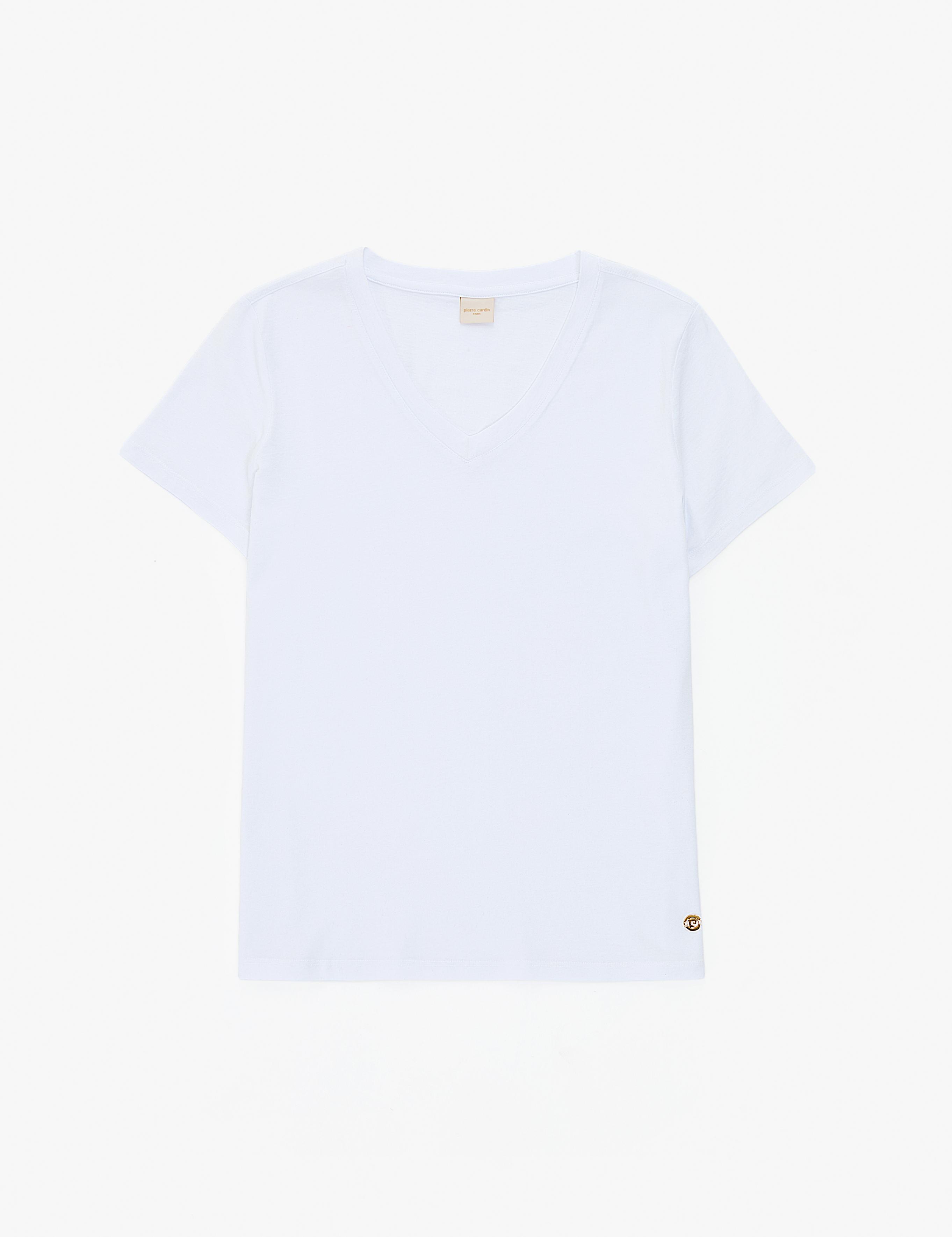 Beyaz Regular Fit Basic Tişört