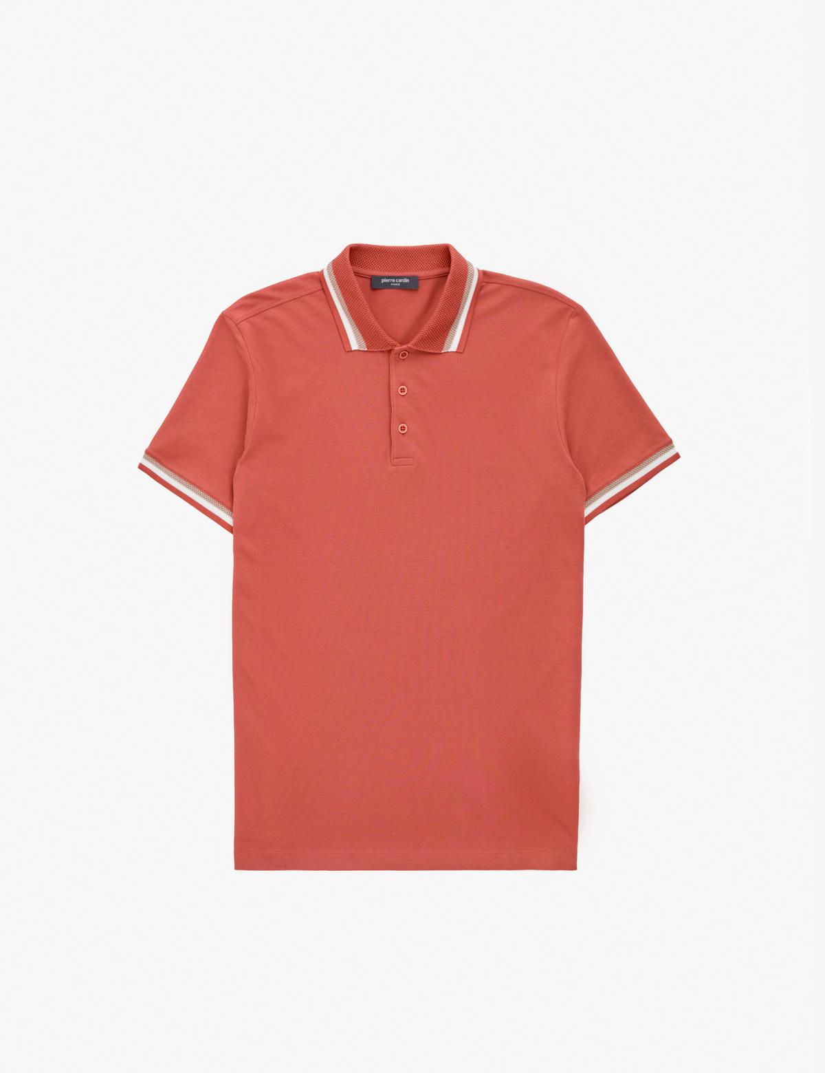 Kiremit Slim Fit Polo Yaka Tişört - 50321159053