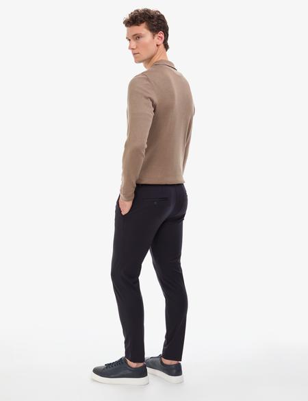 Lacivert Klasik Jogger Beli Kordonlu Pantolon - 50311582039