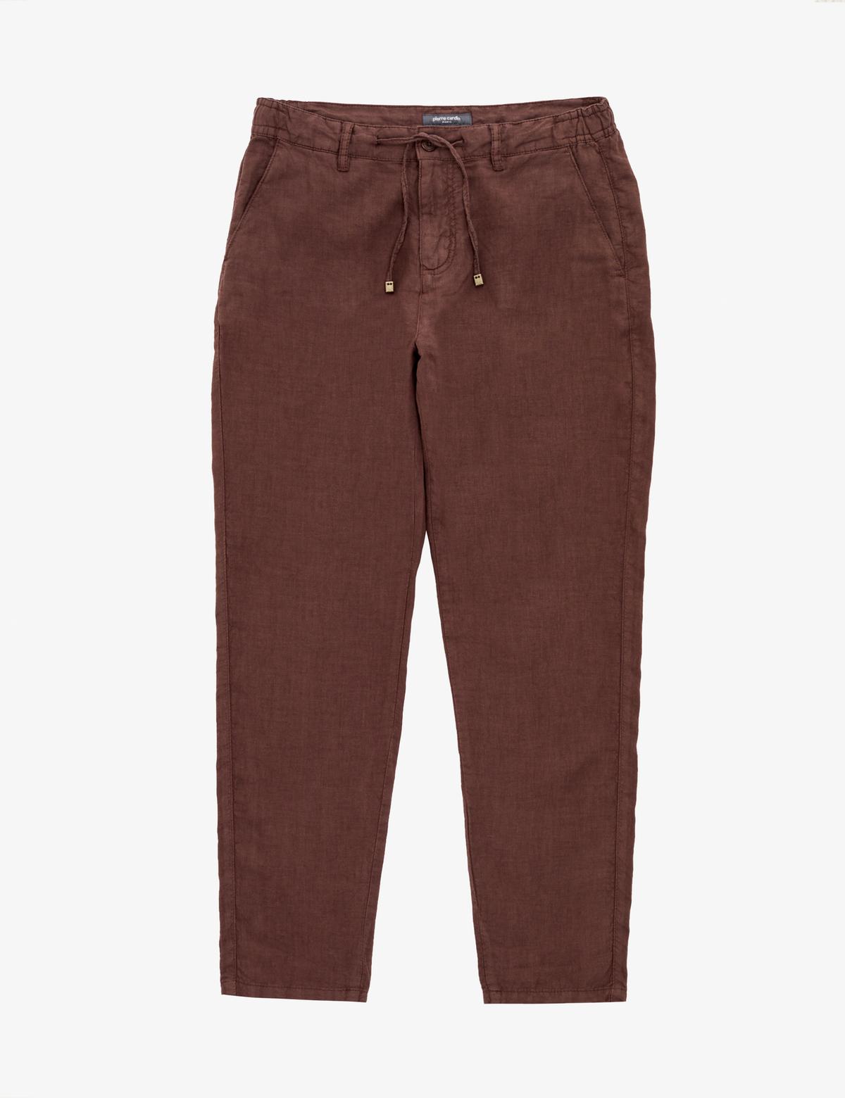 Koyu Kahverengi Carrot Fit Kanvas Pantolon - 50320846394