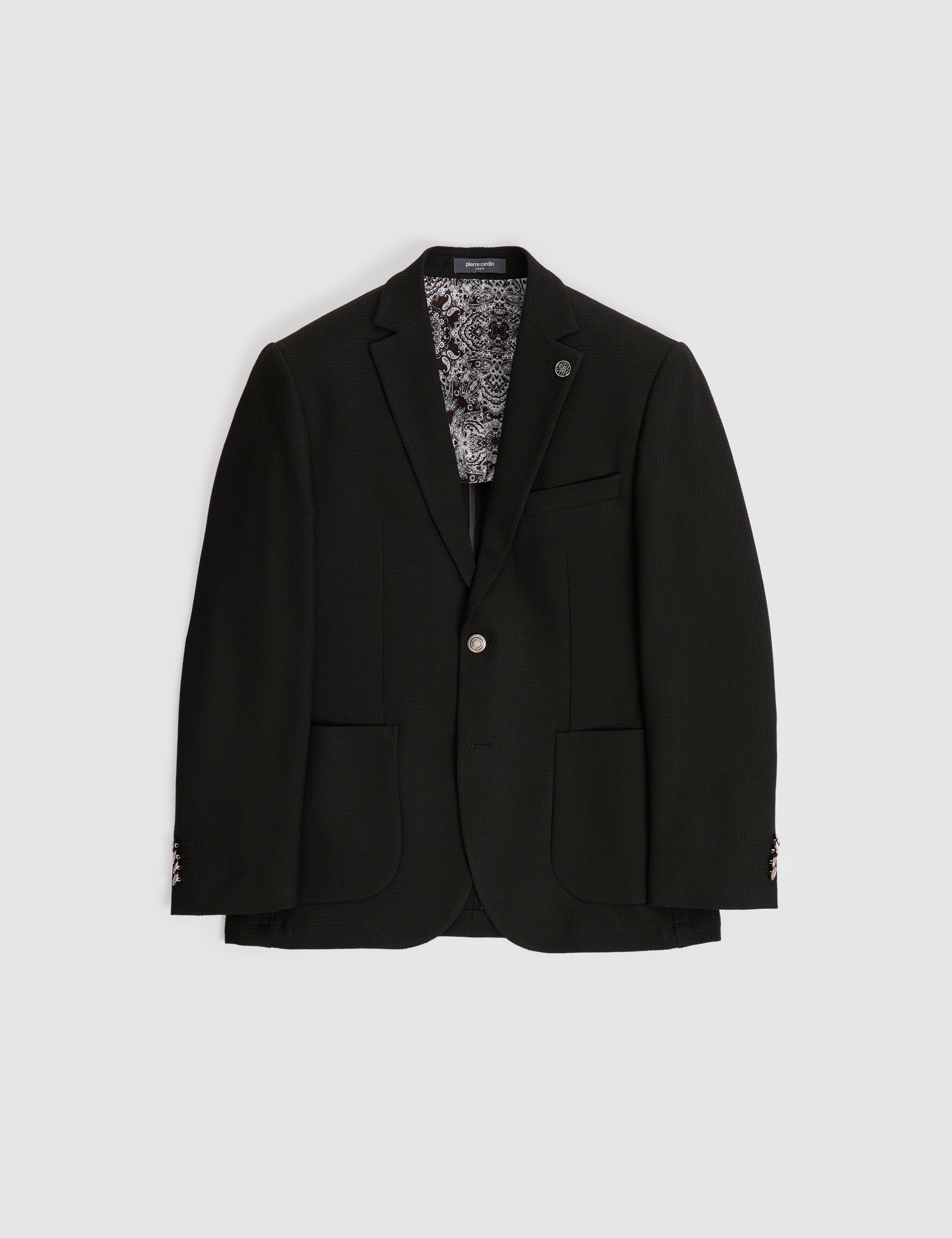 Siyah Slim Fit Ceket - Image 7