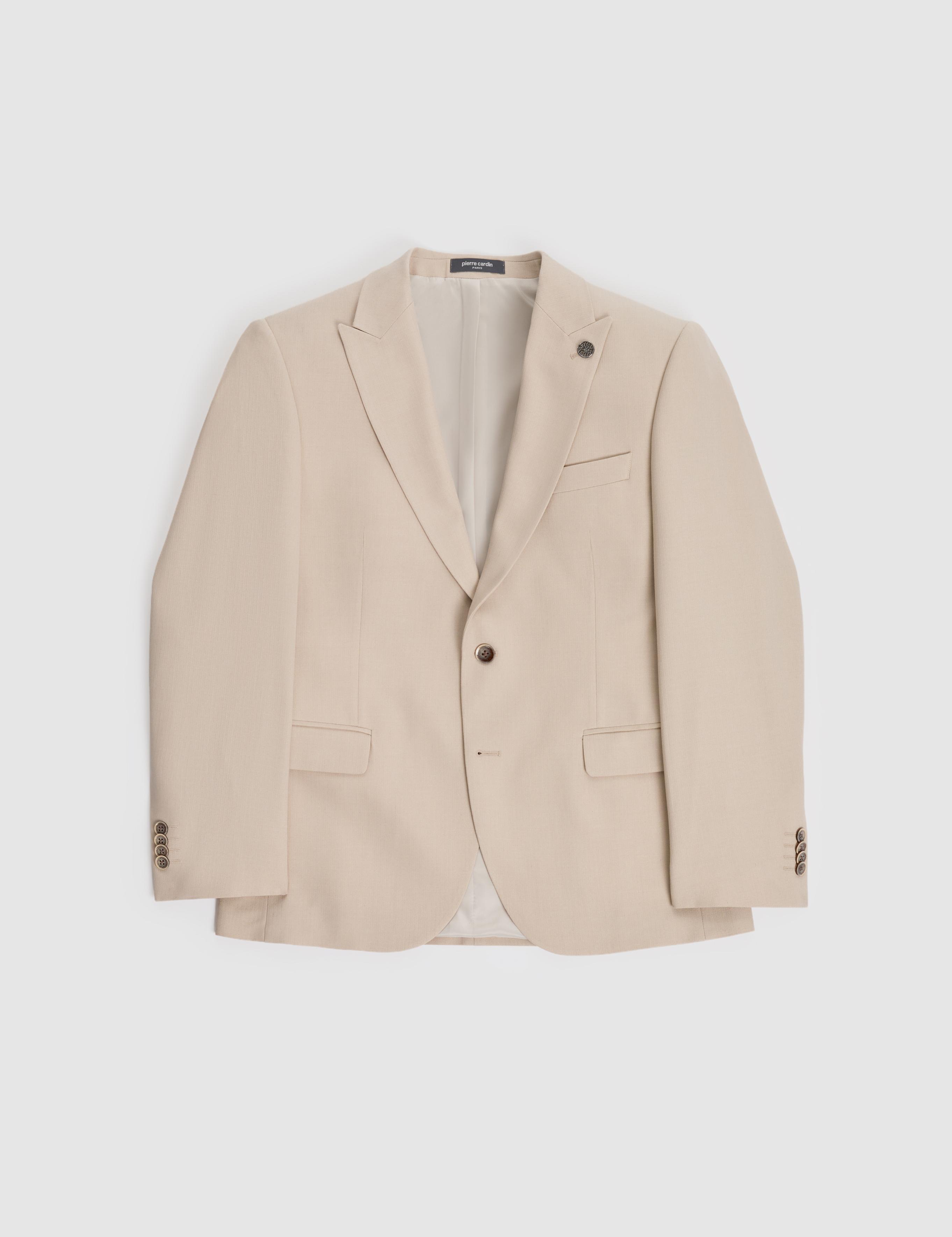 Bej Slim Fit Takım Elbise