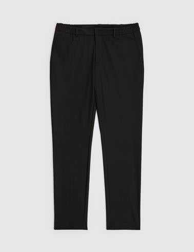 Siyah Ex. Slim Fit Çizgili Kruvaze Takım Elbise