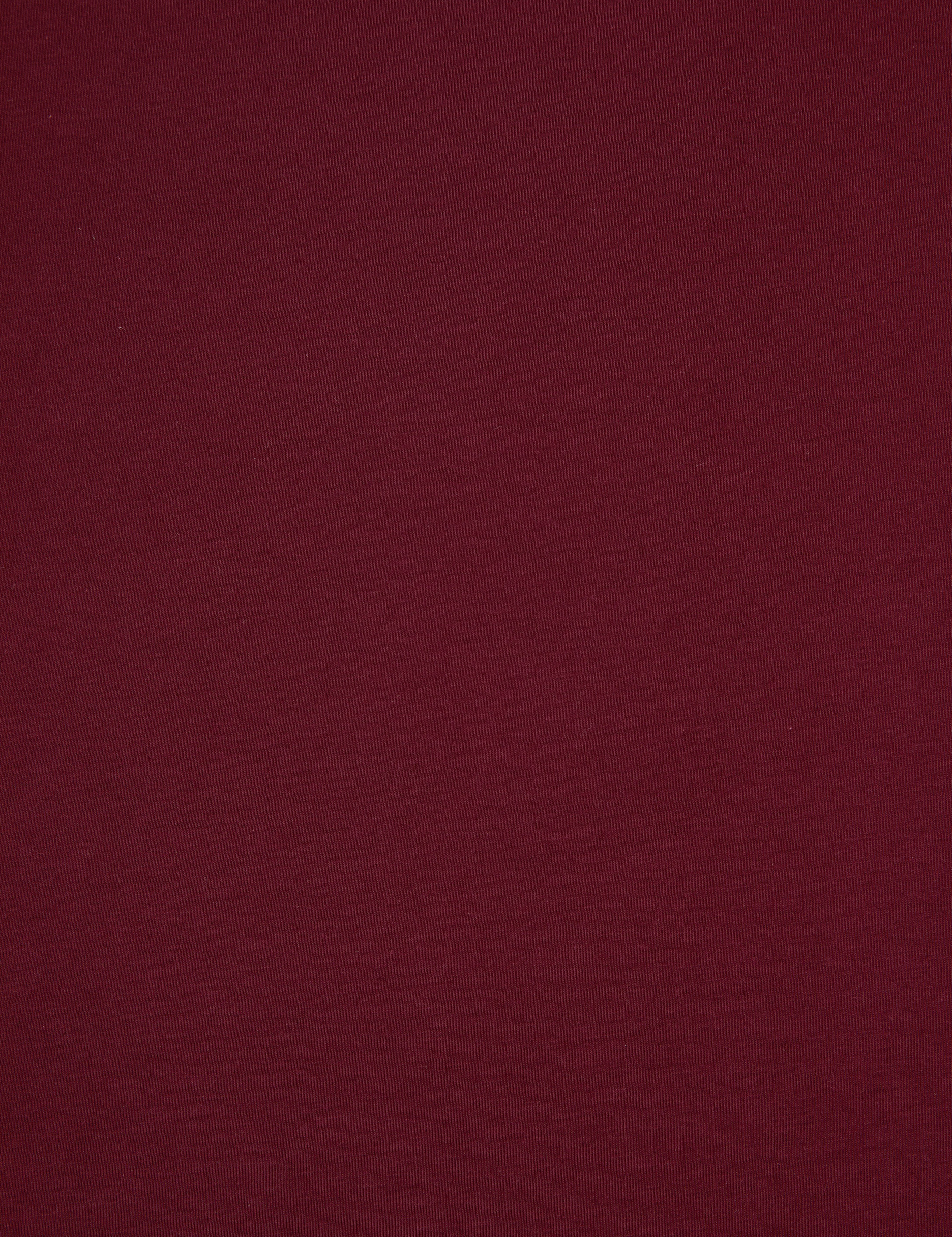 Bordo Slim Fit %100 Pamuk Bisiklet Yaka Basic Tişört - Image 7