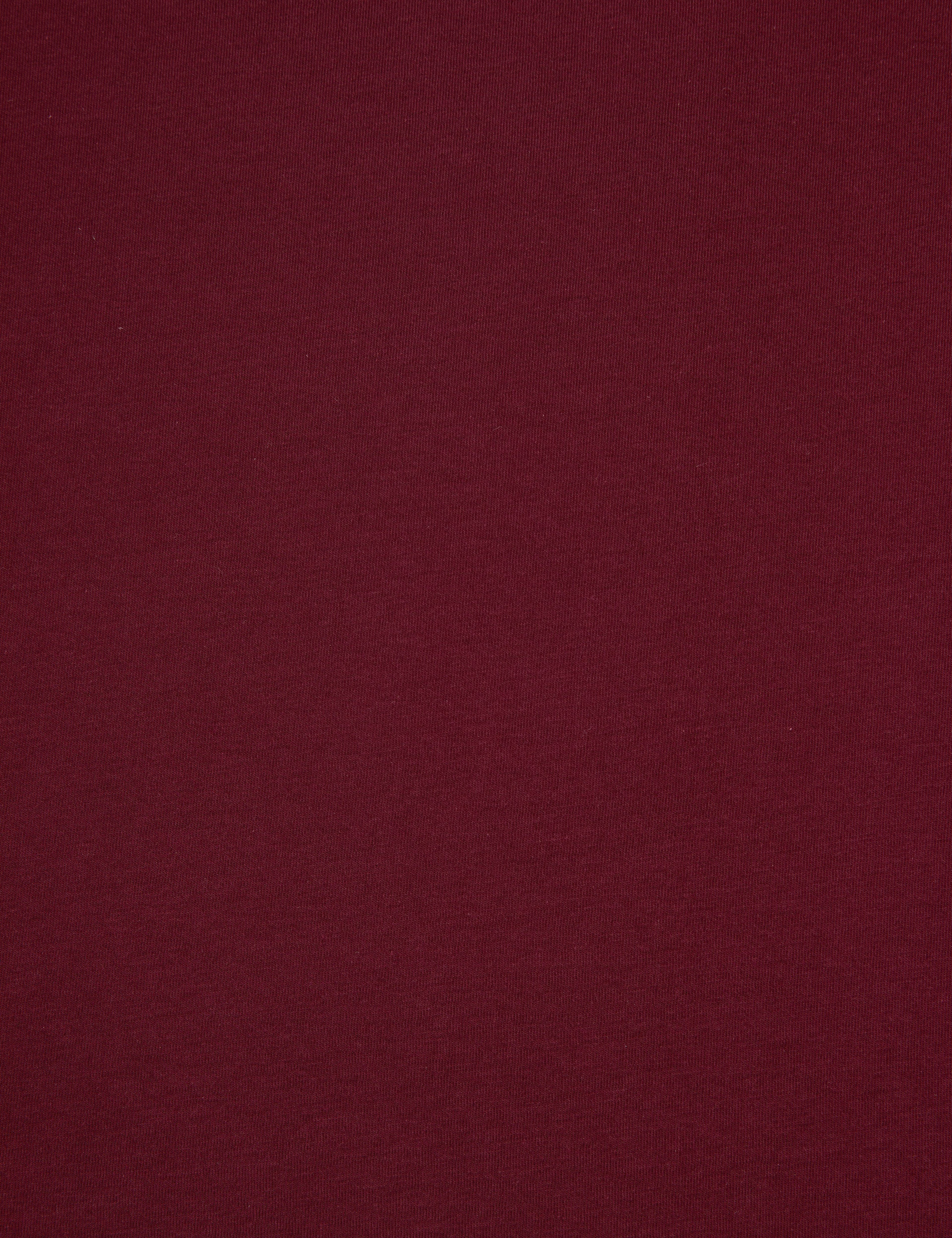 Bordo Slim Fit %100 Pamuk Bisiklet Yaka Basic Tişört