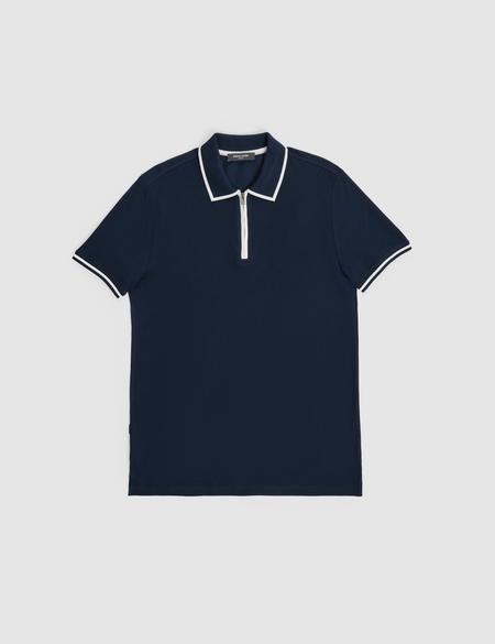 Lacivert Slim Fit %100 Pamuk Polo Yaka Tişört - 50321201007