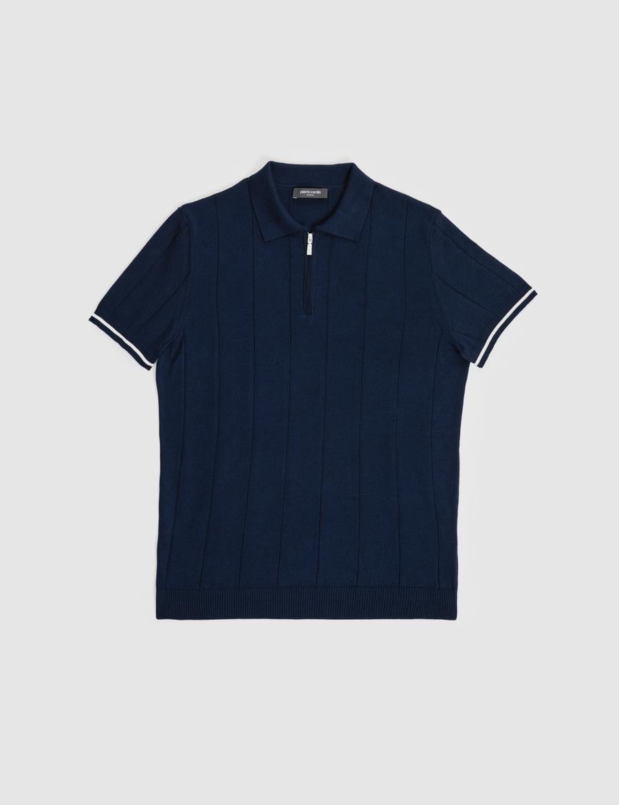 Lacivert Slim Fit Polo Yaka Triko Tişört