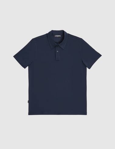Lacivert Regular Fit Düğmeli Polo Yaka Tişört
