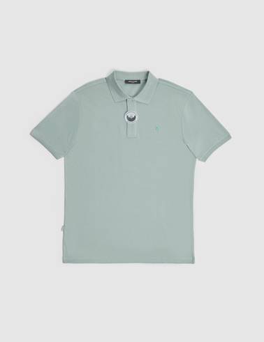 Mint Slim Fit %100 Pamuk Düğmeli Polo Yaka Basic Tişört