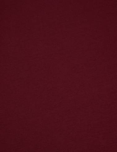 Bordo Regular Fit %100 Pamuk Bisiklet Yaka Basic Tişört
