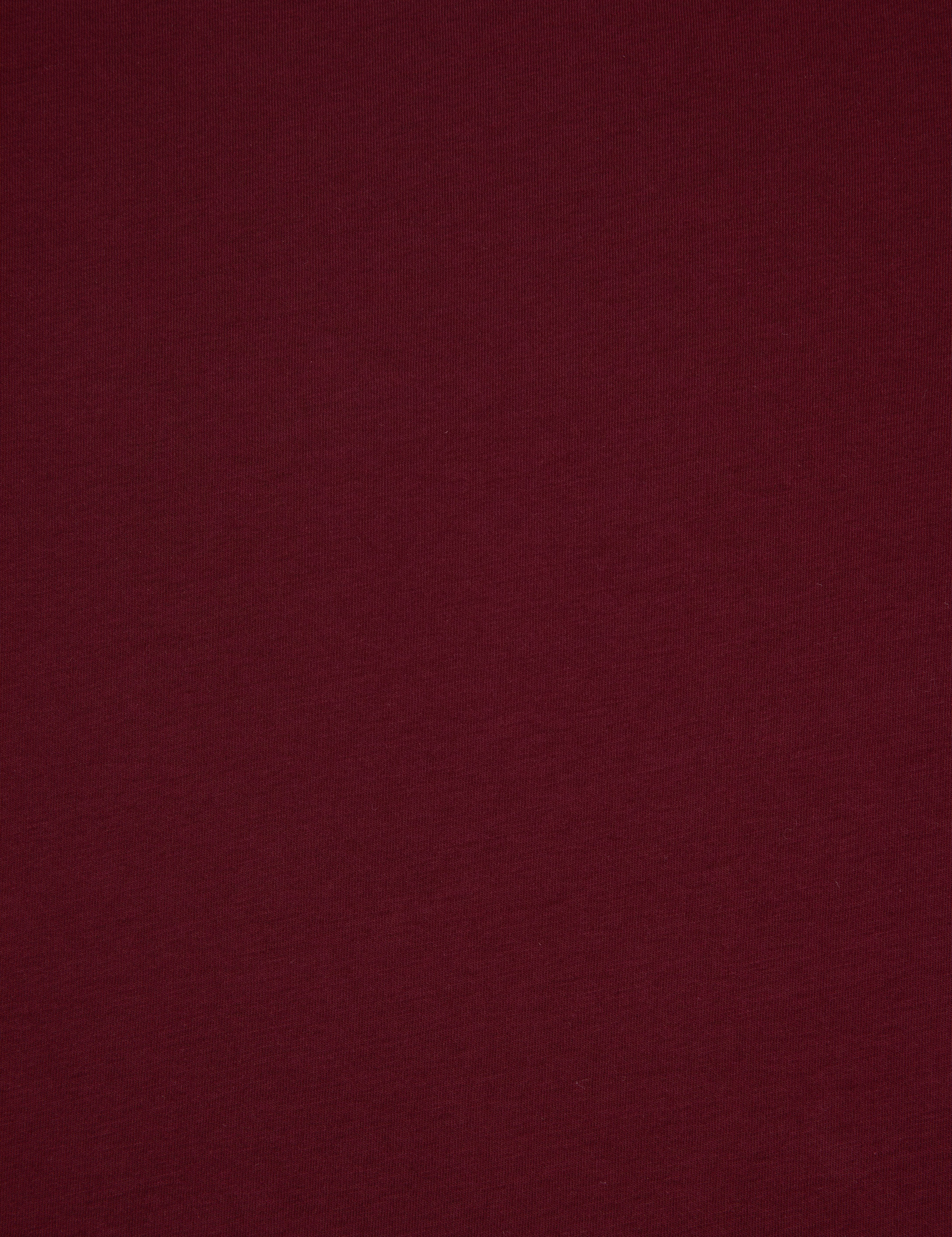 Bordo Regular Fit %100 Pamuk Bisiklet Yaka Basic Tişört - Image 7