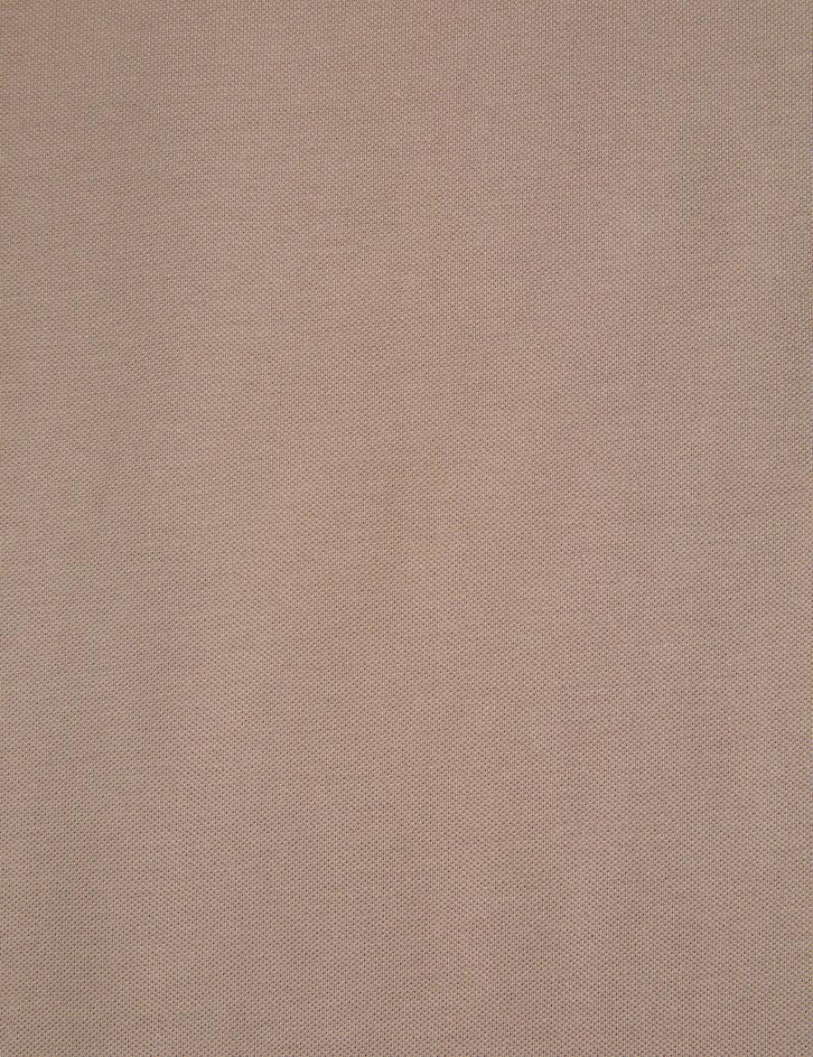 Kahverengi Slim Fit %100 Pamuk Bisiklet Yaka Tişört
