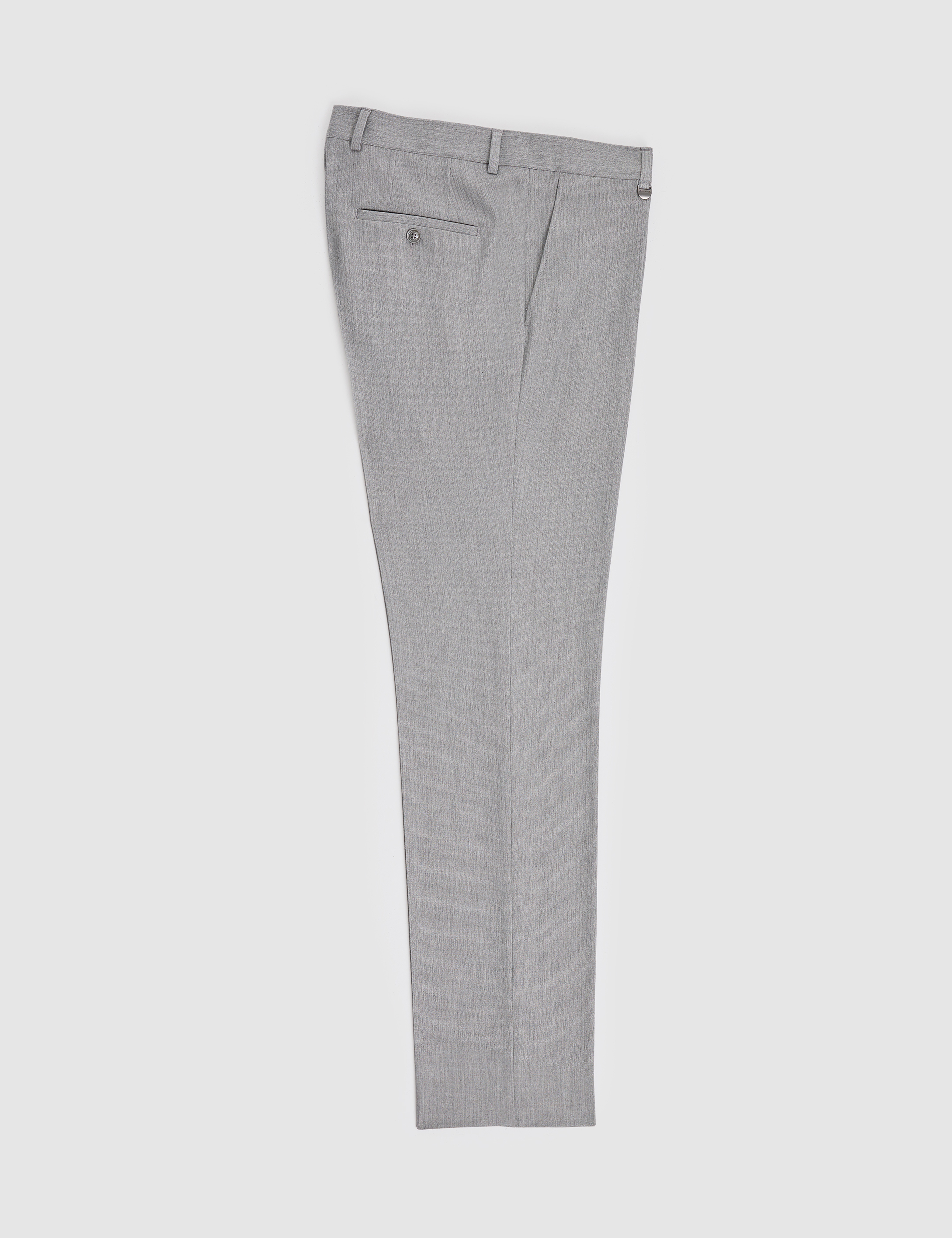 Gri Slim Fit Kumaş Pantolon - Image 6