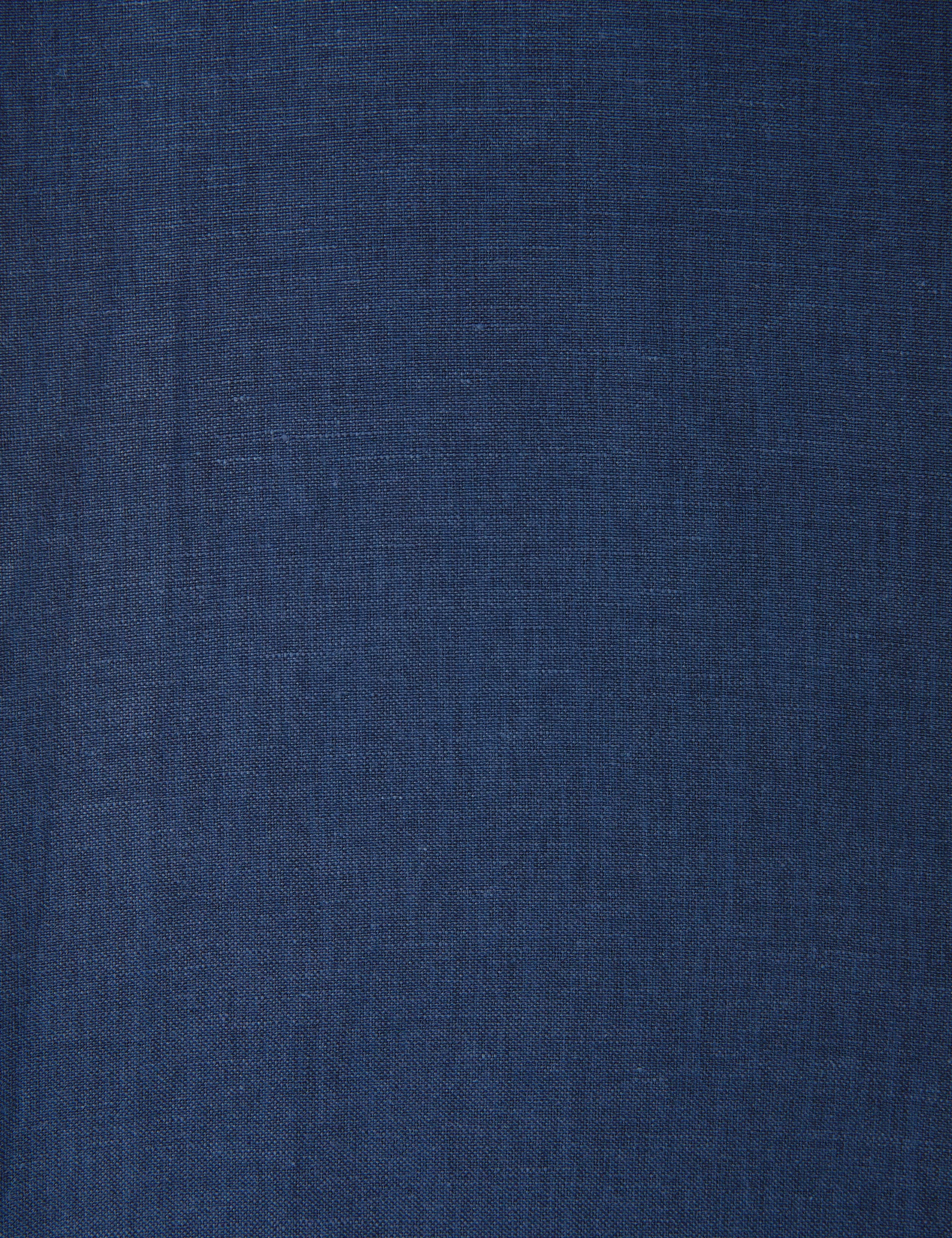 Lacivert Slim Fit Keten Karışımlı Pantolon