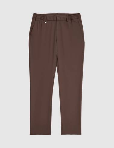 Kahverengi Slim Fit Klasik Jogger Pantolon