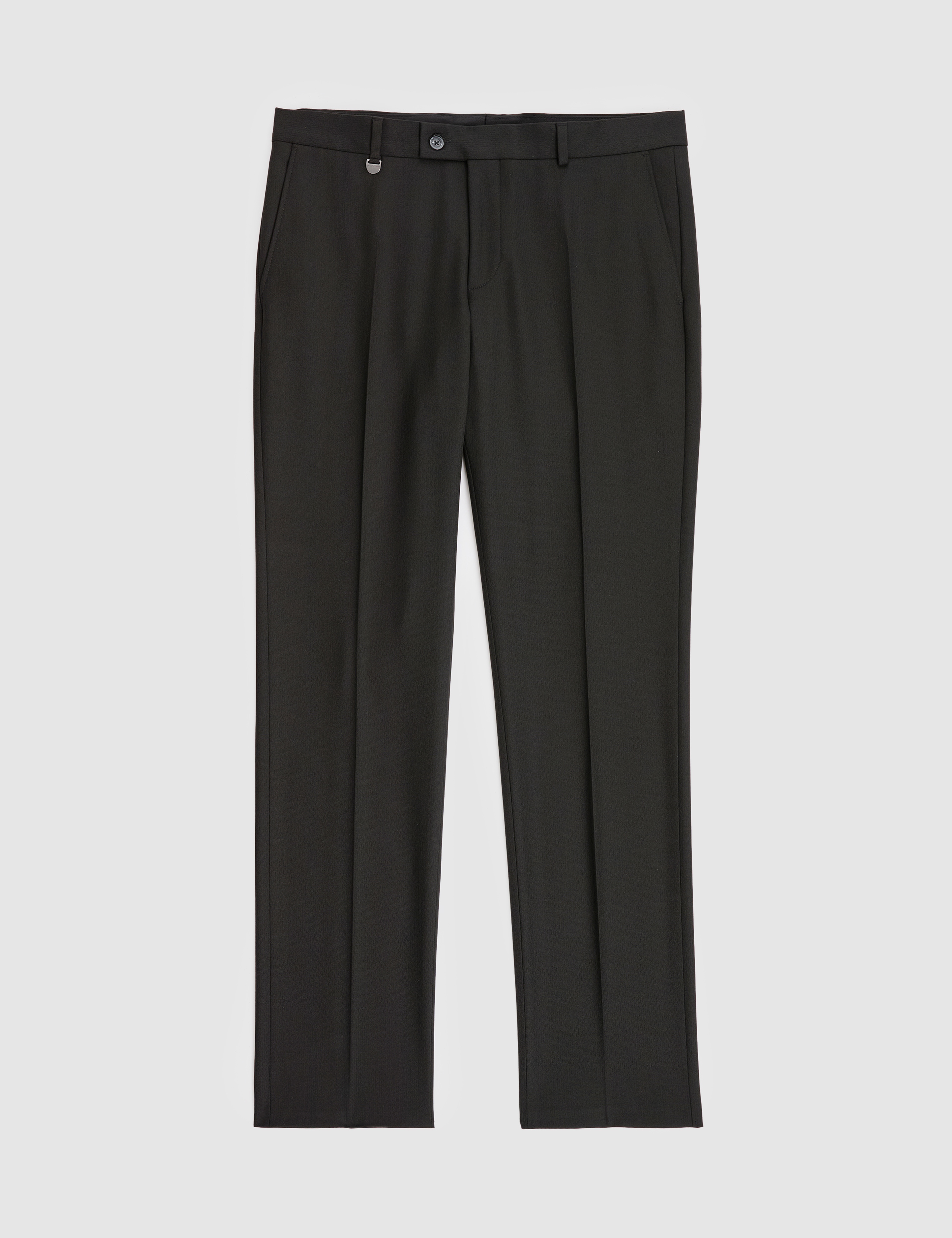 Siyah Slim Fit Kumaş Pantolon - Image 5