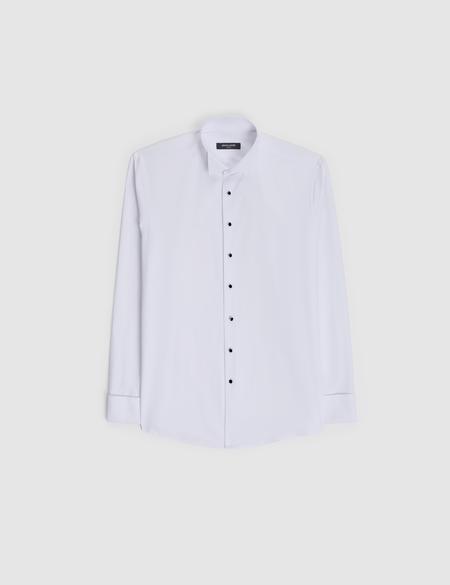 Beyaz Slim Fit Smokin Gömlek - 50324016002