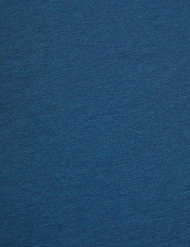 İndigo Melanj Slim Fit Bisiklet Yaka Basic Tişört