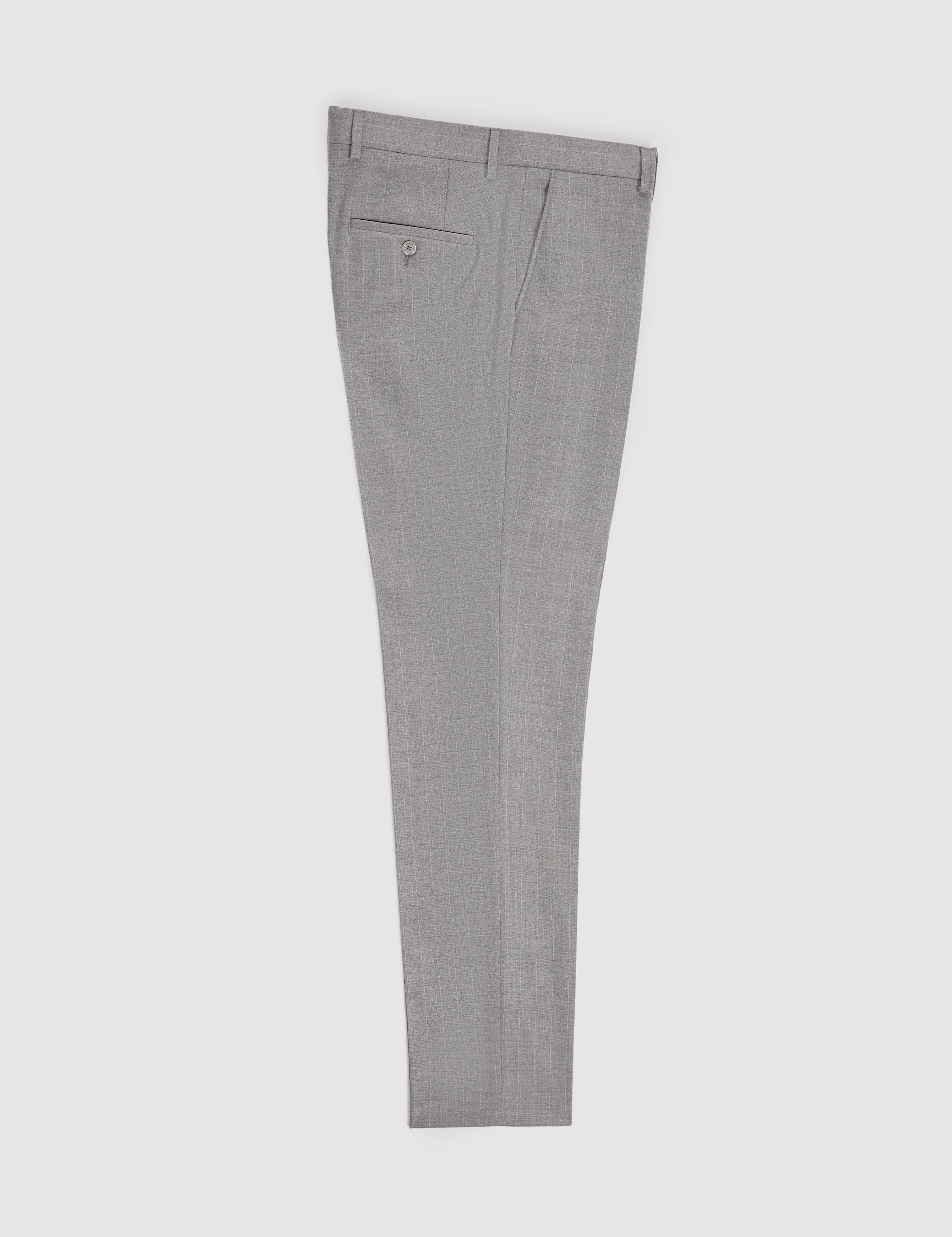 Füme Ex. Slim Fit Kırlangıç Yaka Çizgili Takım Elbise - Image 7