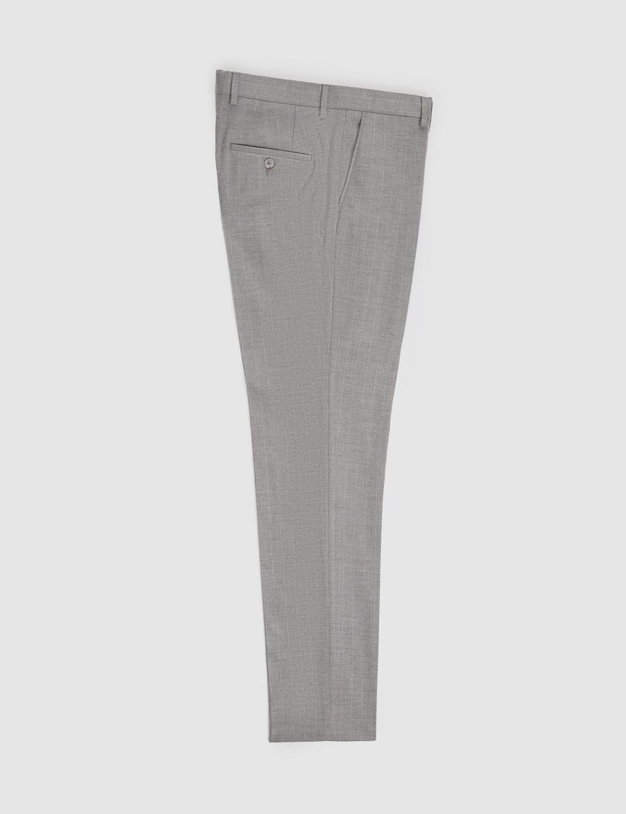Füme Ex. Slim Fit Çizgili Takım Elbise