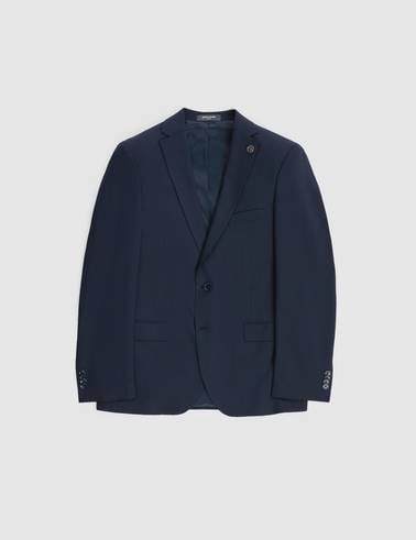 Lacivert Slim Fit Mono Yaka Takım Elbise