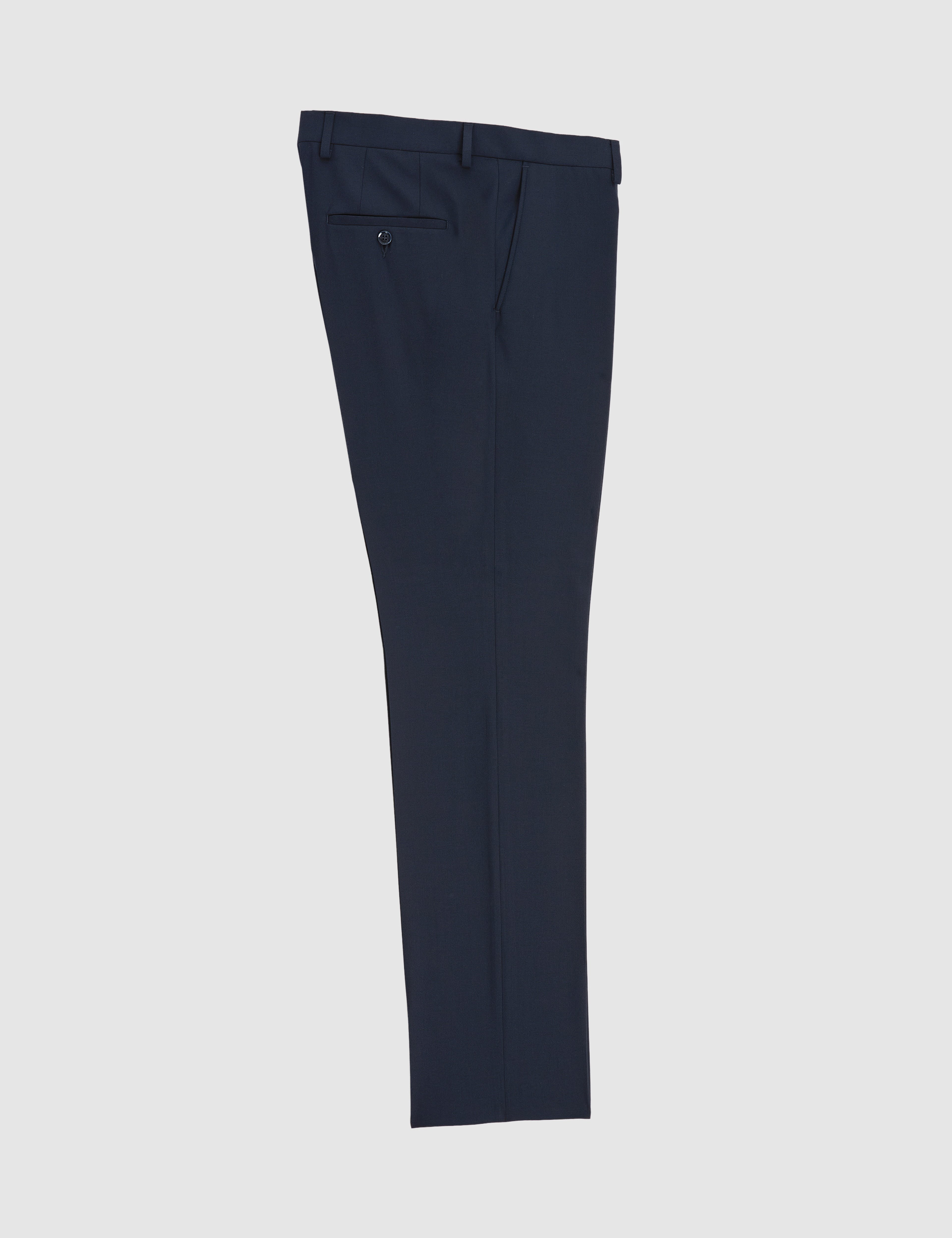 Lacivert Slim Fit Mono Yaka Takım Elbise