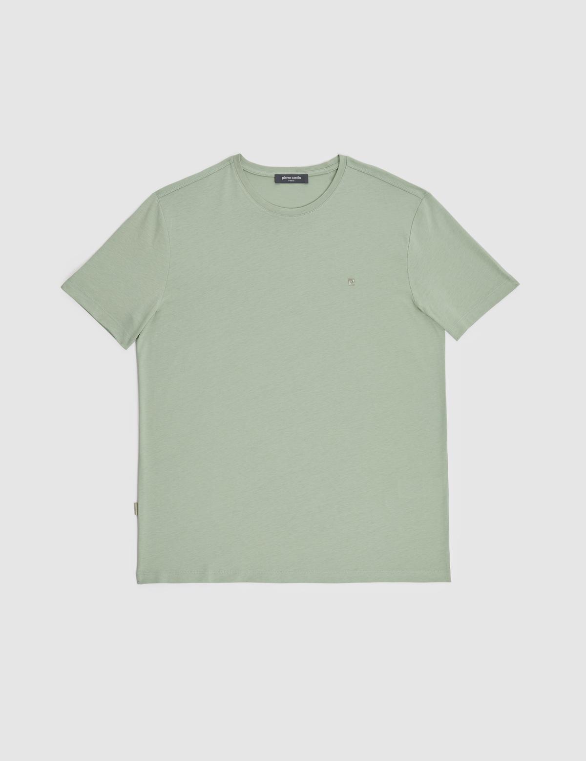 Çağla Slim Fit %100 Pamuk Bisiklet Yaka Basic Tişört - 50325307052