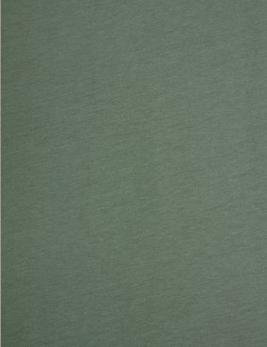 Haki Regular Fit %100 Pamuk Bisiklet Yaka Basic Tişört