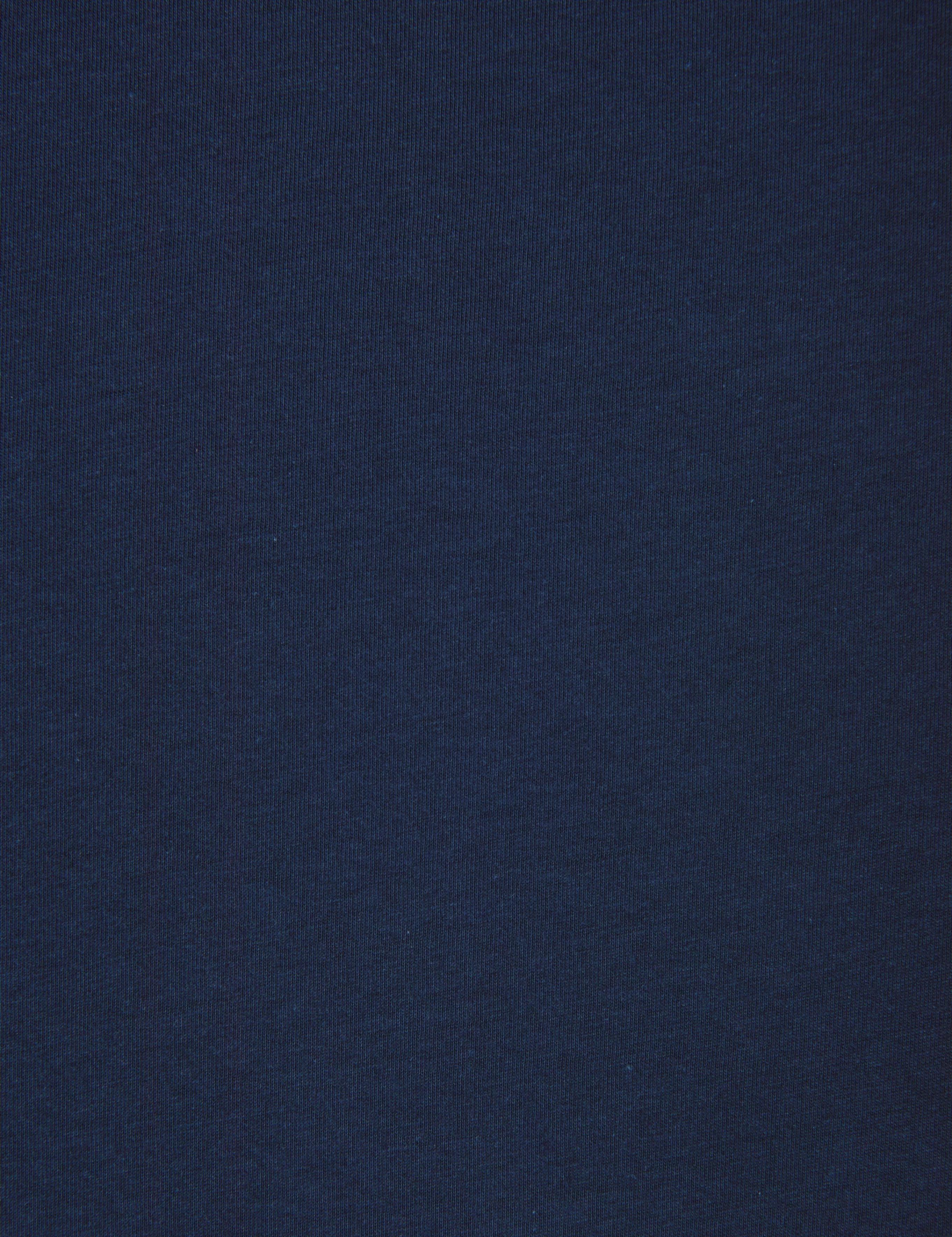 Lacivert Slim Fit %100 Pamuk Bisiklet Yaka Basic Tişört