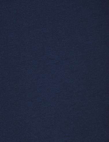 Lacivert Slim Fit %100 Pamuk Bisiklet Yaka Basic Tişört