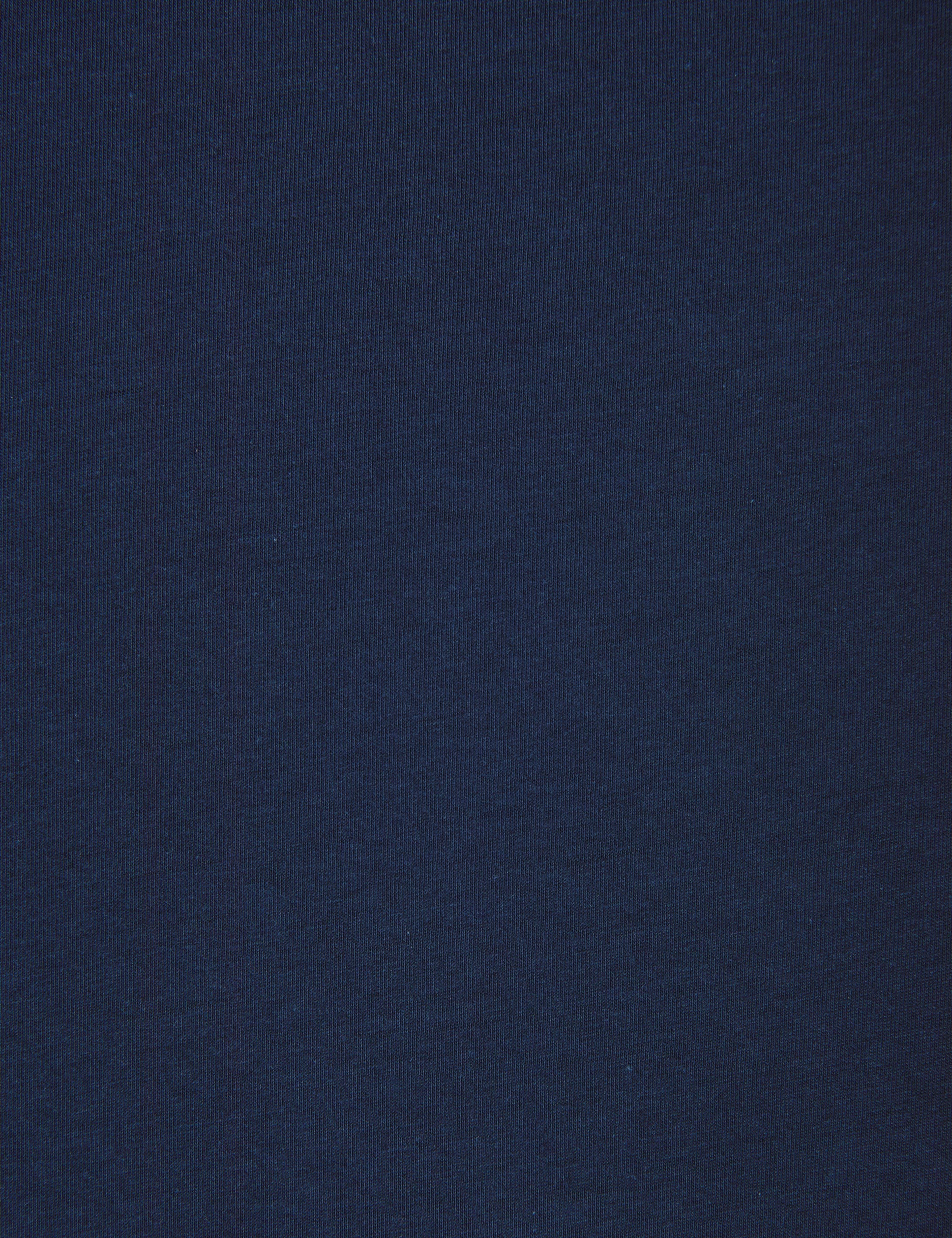 Lacivert Slim Fit %100 Pamuk Bisiklet Yaka Basic Tişört - Image 7