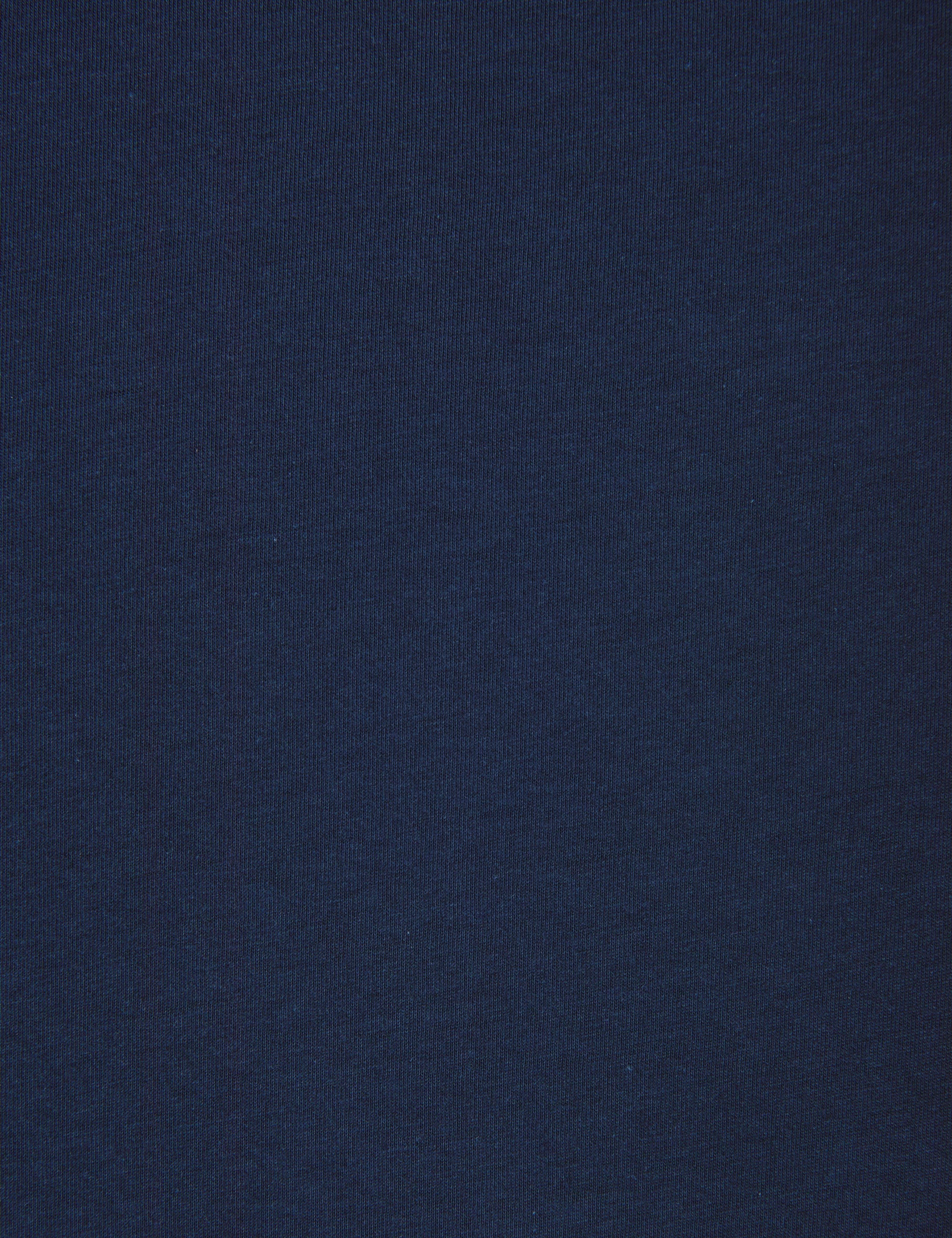 Lacivert Slim Fit %100 Pamuk Bisiklet Yaka Basic Tişört