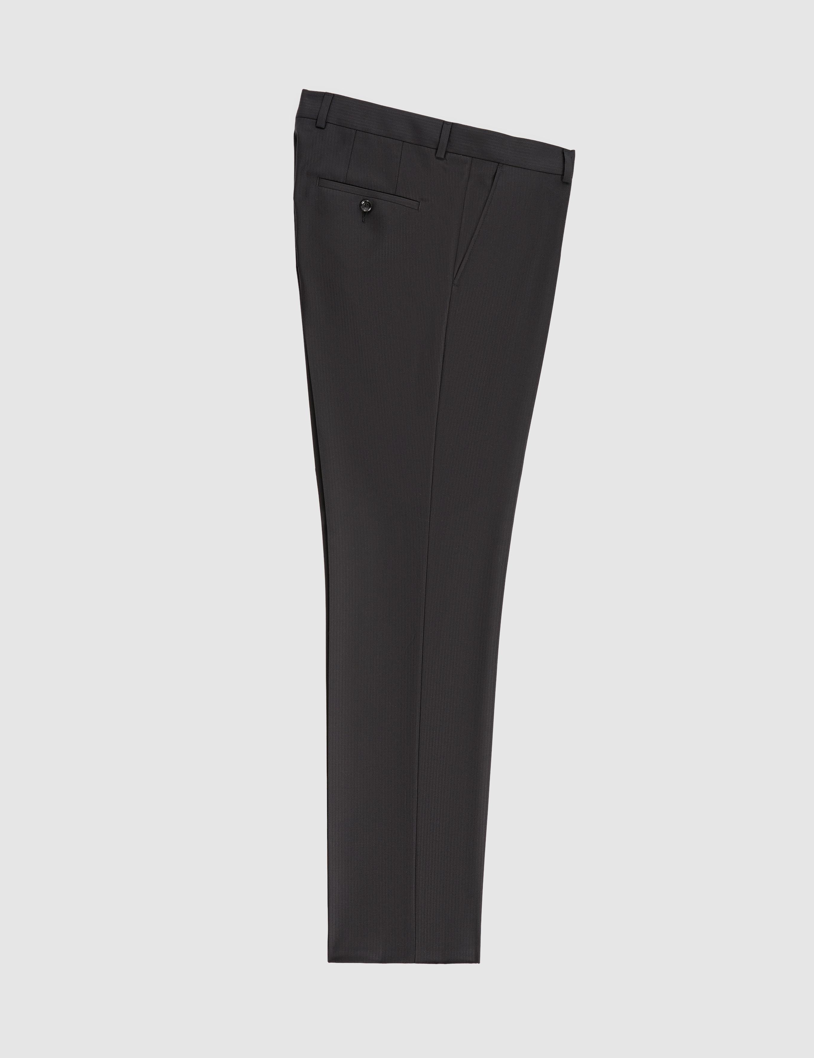 Siyah Slim Fit %100 Yün Takım Elbise