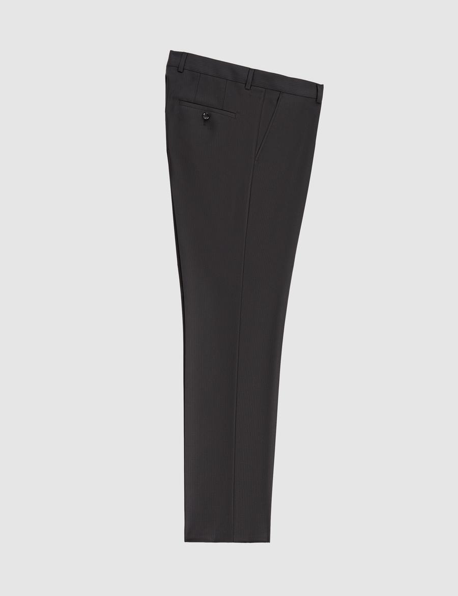 Siyah Slim Fit %100 Yün Takım Elbise