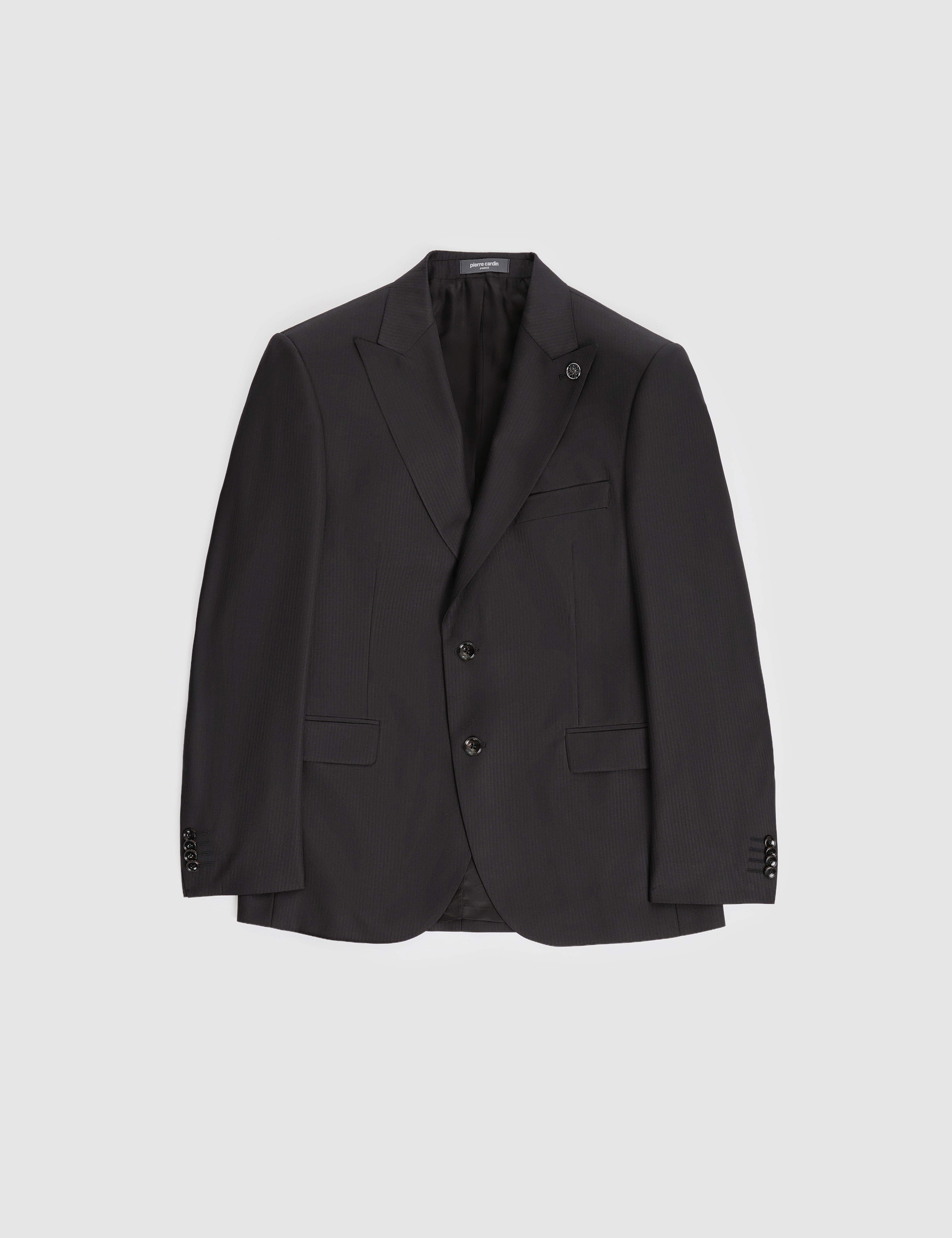 Siyah Slim Fit %100 Yün Takım Elbise - Image 6
